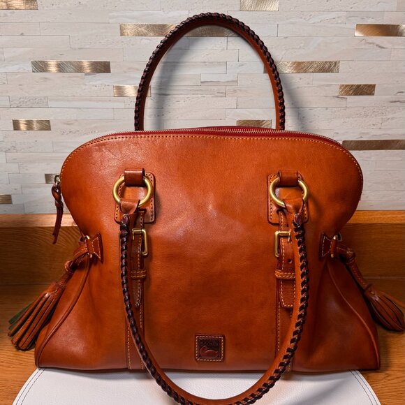 Dooney and Bourke Large Florentine Purse-Natural - Picture 3 of 8